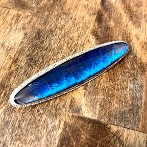 Brilliant Blue Vintage Brooch